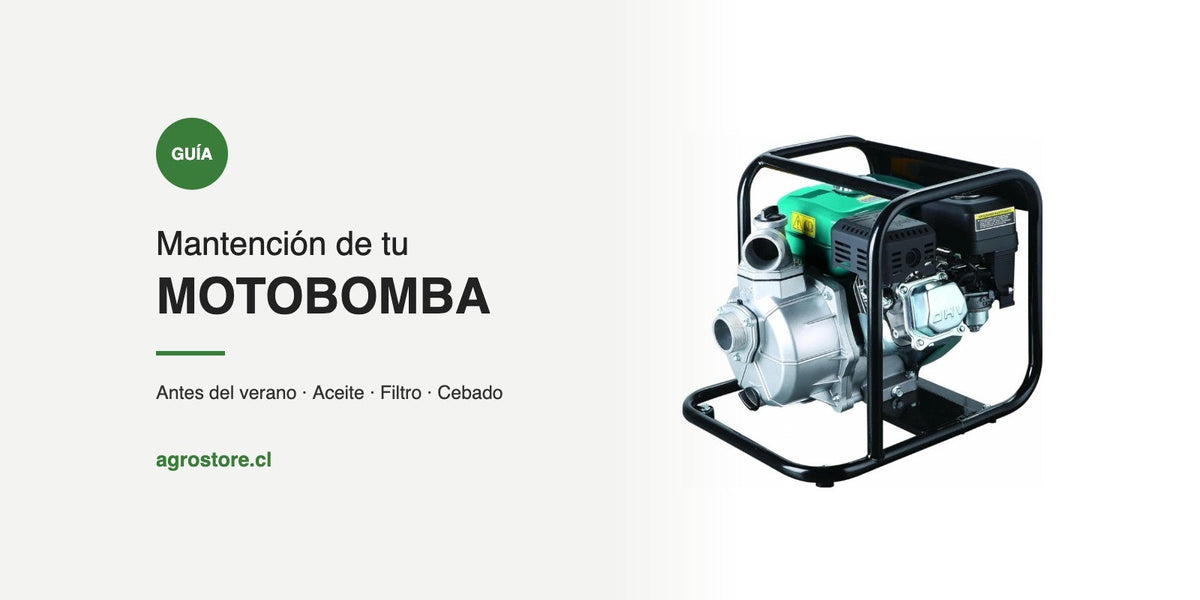 Guía: mantención de tu motobomba antes del verano