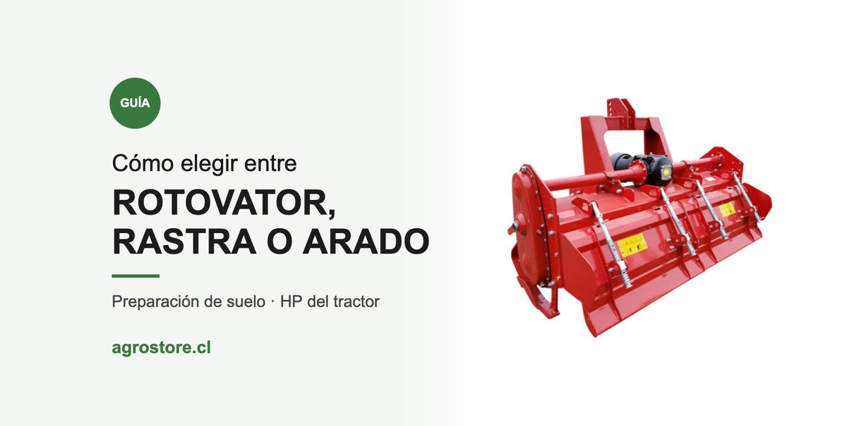 Guía: cómo elegir entre rotovator, rastra o arado