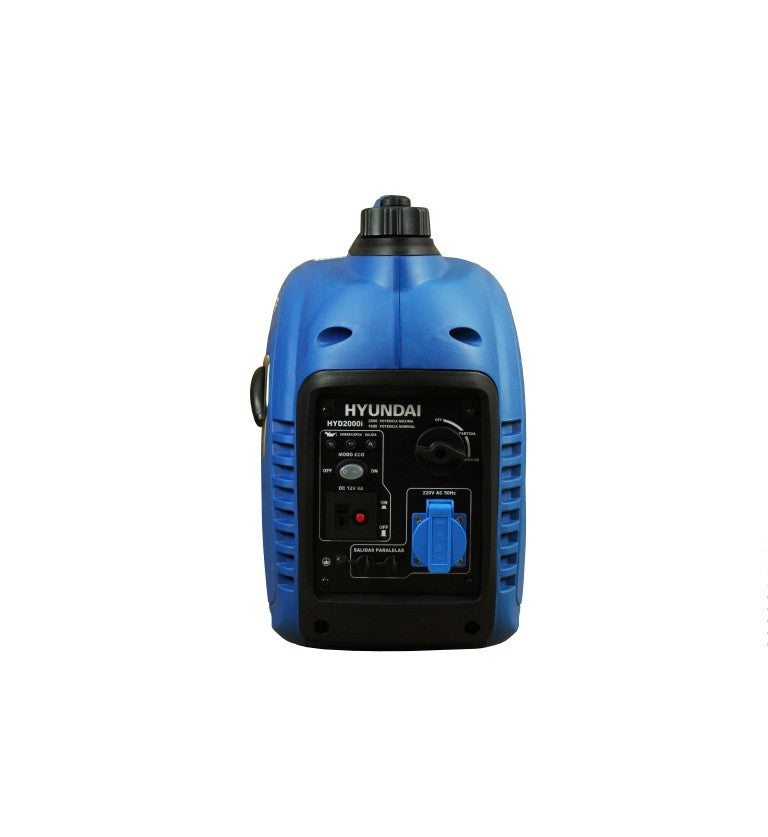 Generador eléctrico inverter digital Hyundai gasolina 1,6/2,0 KW partida manual