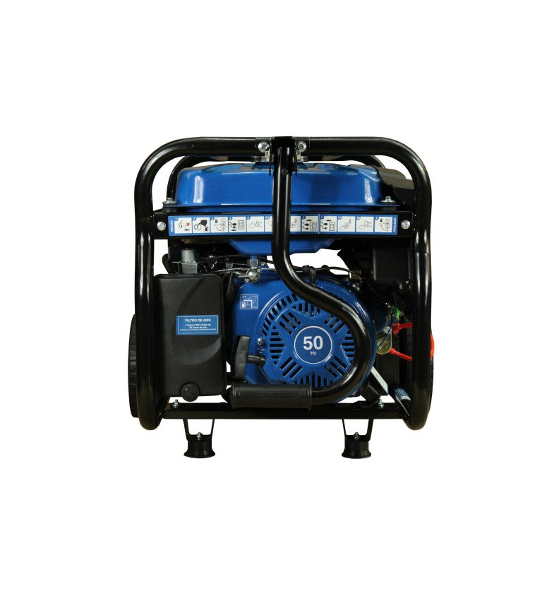 Generador eléctrico Hyundai gasolina 3,2/3,5 KW/KVA partida eléctrica monofásico abierto con ruedas