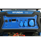 Generador eléctrico Hyundai gasolina 5/5,5 KW/KVA partida eléctrica monofásico con ruedas