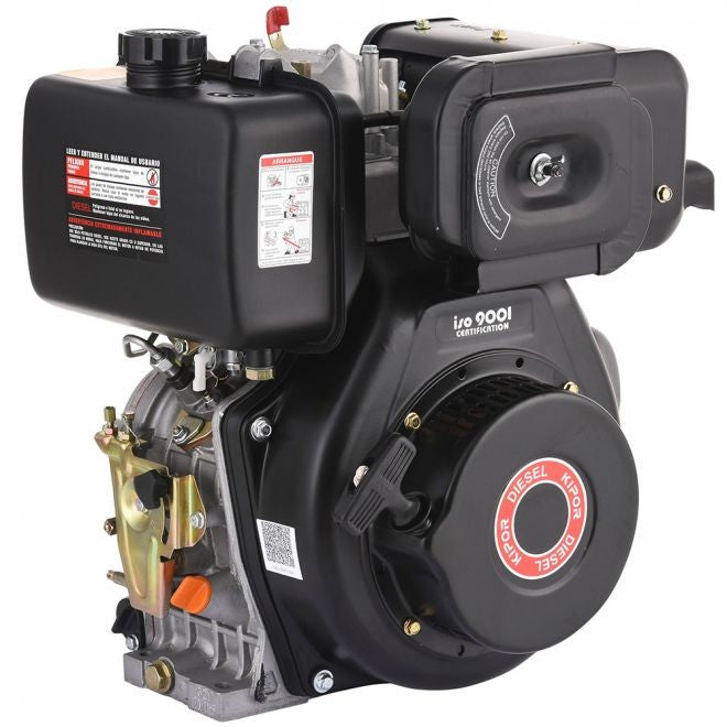 Motor Diesel KM186F 10HP Kipor vista frontal