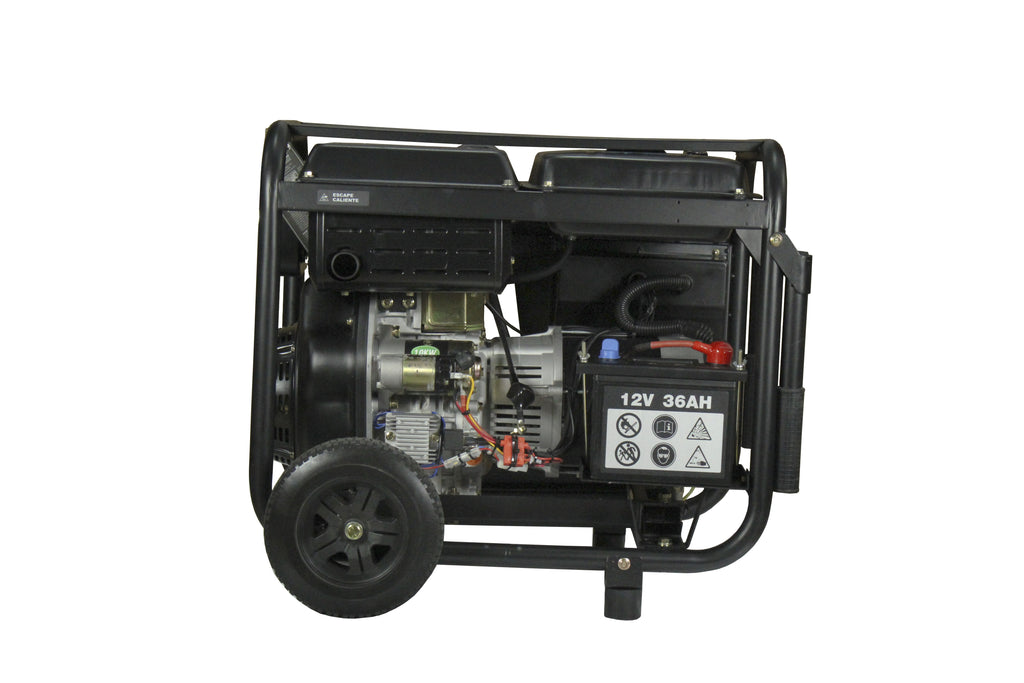 Generador eléctrico Hyundai diésel 5/5,5 KW/KVA partida eléctrica monofásico abierto