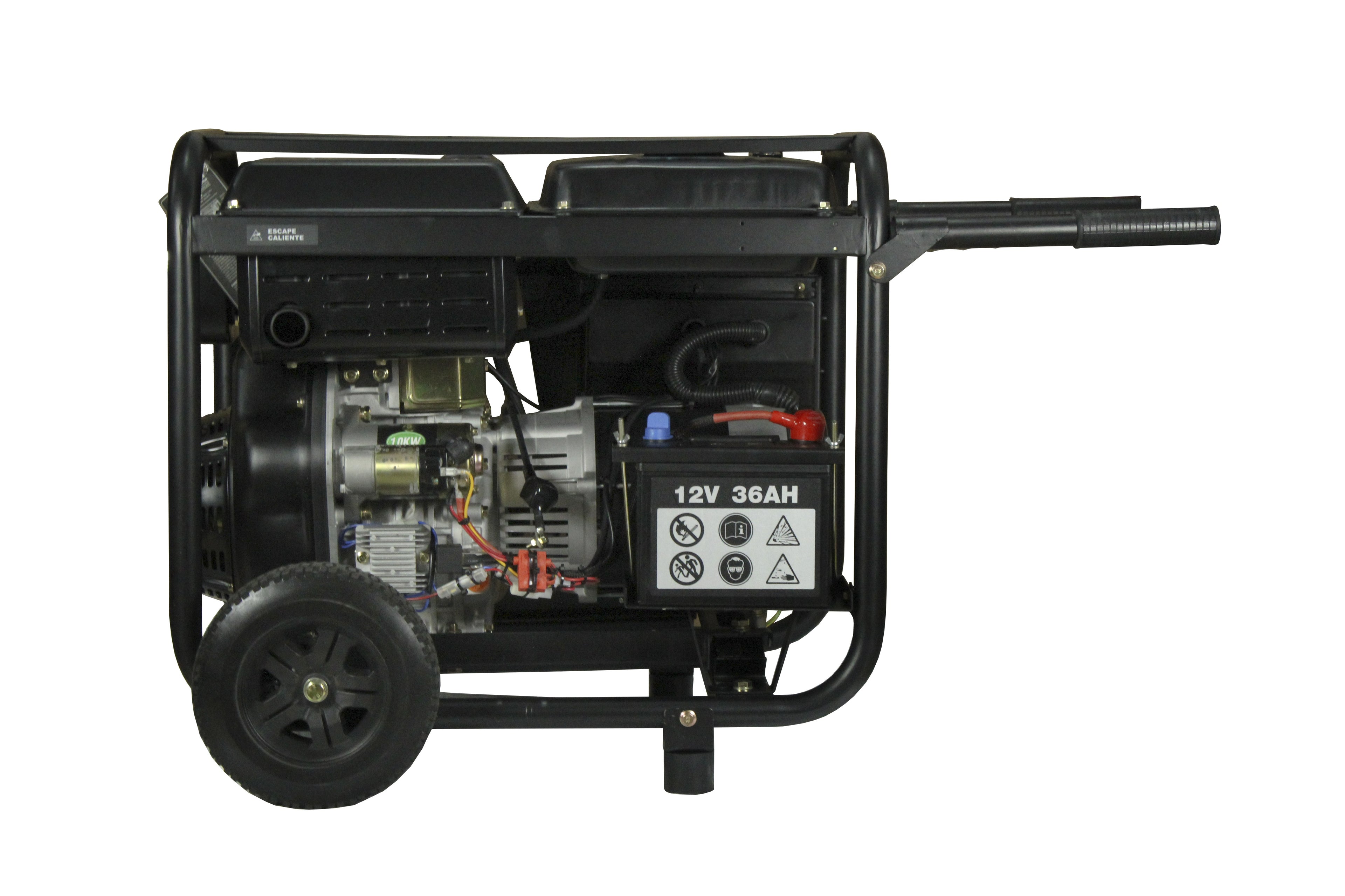 Generador eléctrico Hyundai diésel 5/5,5 KW/KVA partida eléctrica monofásico abierto