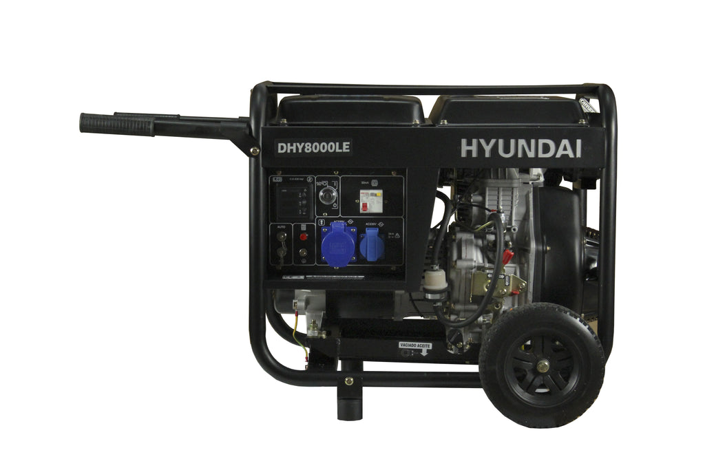 Generador eléctrico Hyundai diésel 6/6,5 KW/KVA partida eléctrica monofásico abierto