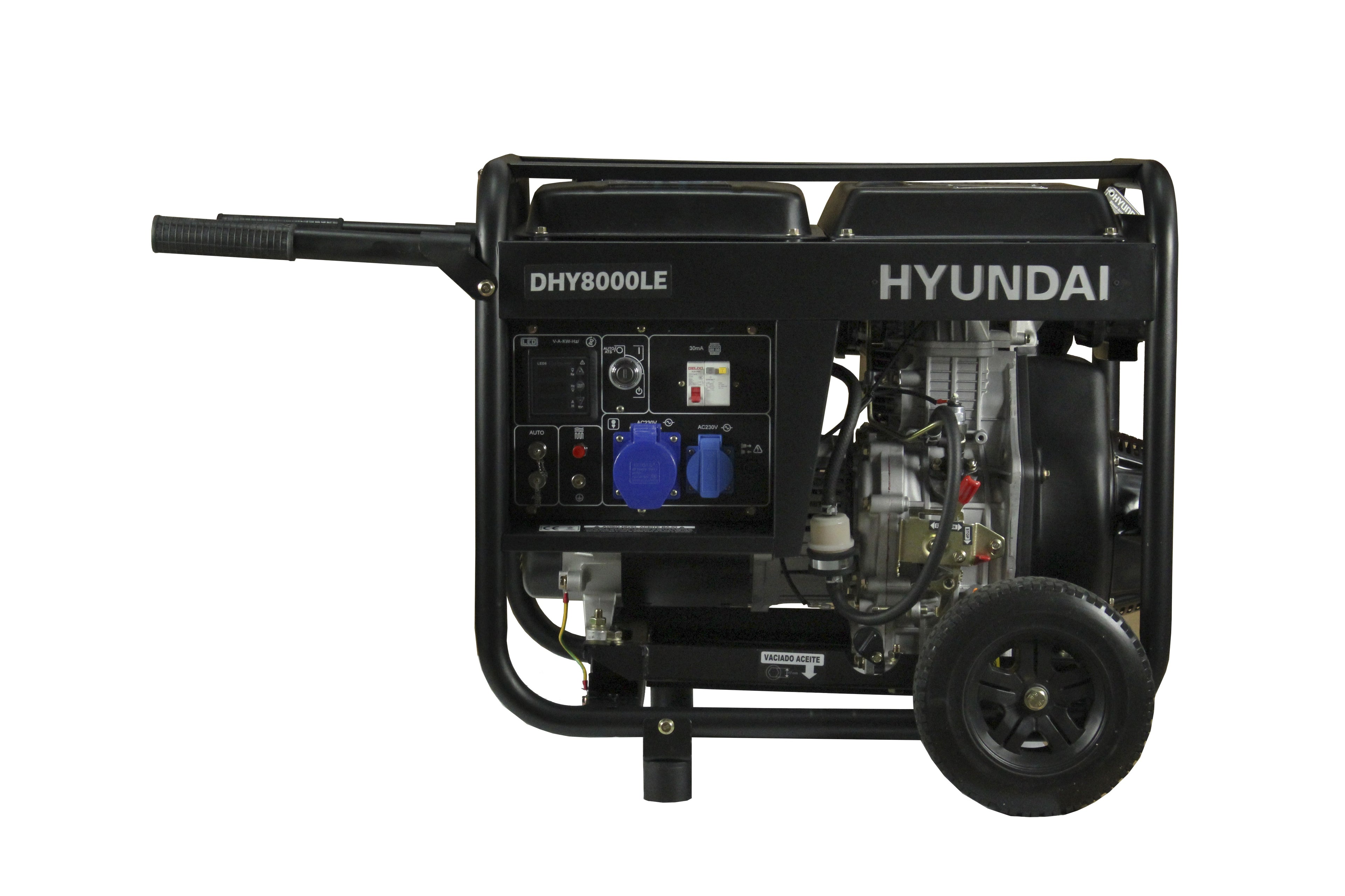 Generador eléctrico Hyundai diésel 6/6,5 KW/KVA partida eléctrica monofásico abierto
