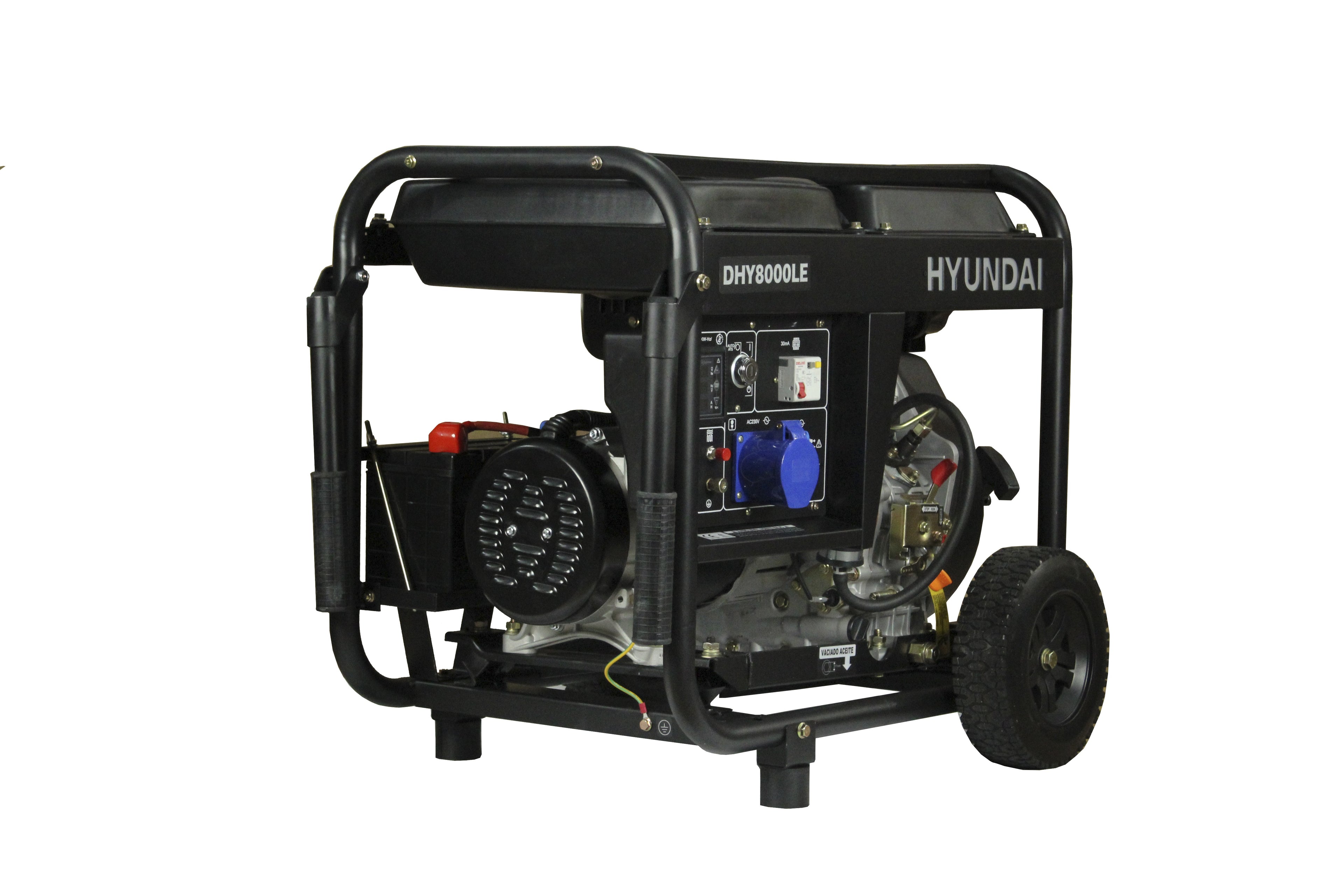 Generador eléctrico Hyundai diésel 6/6,5 KW/KVA partida eléctrica monofásico abierto