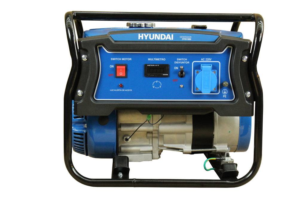 GENERADOR HYUNDAI GASOLINA 1,0/1,1 KVA/KW PARTIDA MANUAL MONOFÁSICO ABIERTO
