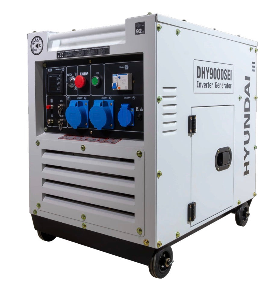 GENERADOR INVERTER HYUNDAI DIESEL 6KW MONOFASICO ISONORIZADO