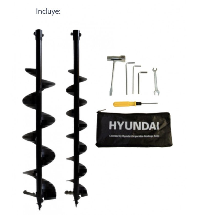 Ahoyador Hyundai 52CC - Incluye 3 Brocas 10, 15 Y 20 CM