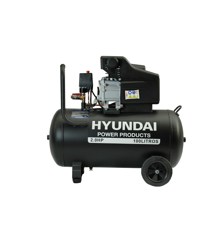 Compresor Hyundai Monofasico 2HP 100L 115PSI Directo