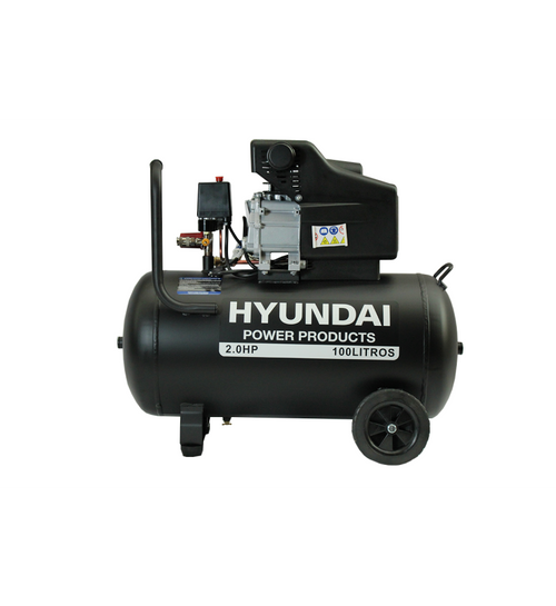 Compresor Hyundai Monofasico 2HP 100L 115PSI Directo