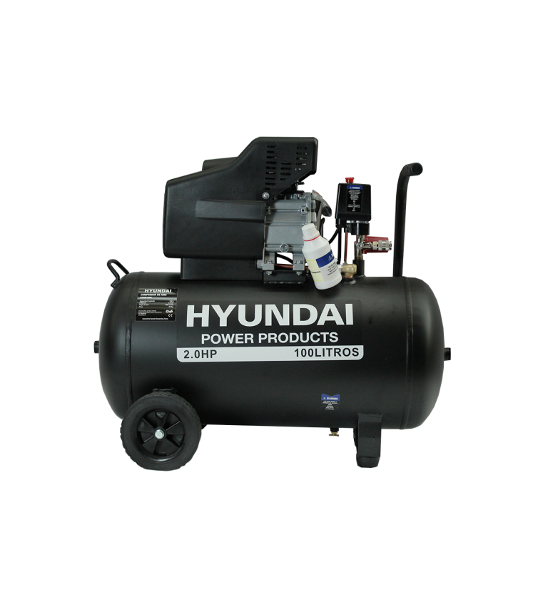 Compresor Hyundai Monofasico 2HP 100L 115PSI Directo