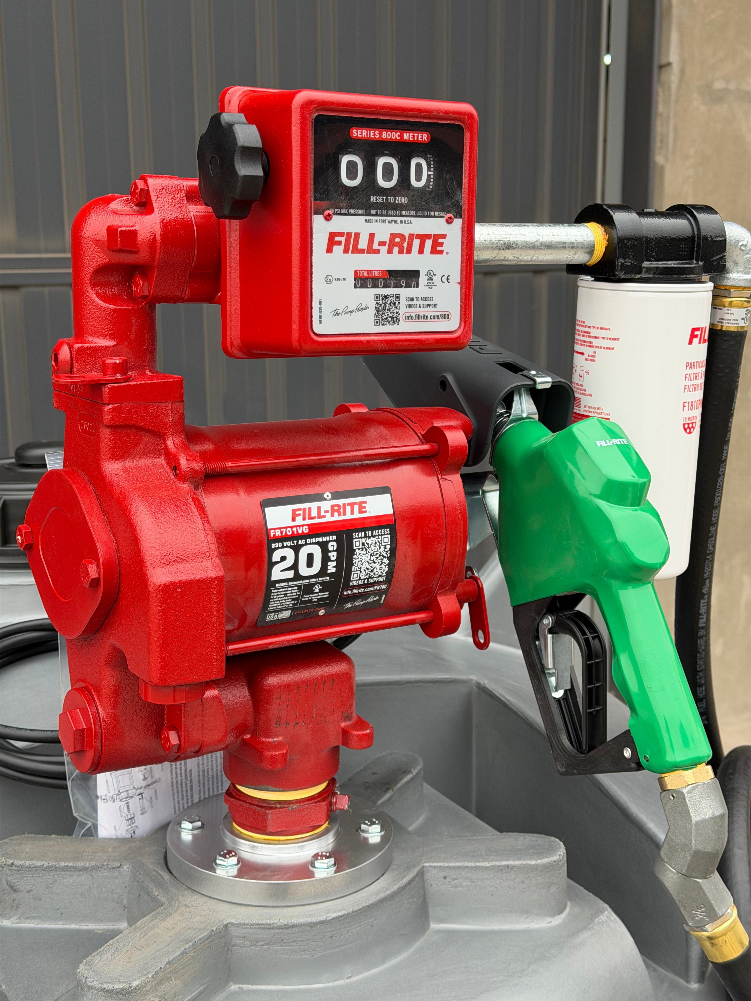 ESTANQUE DIESEL SUPERFICIE 1.000 LTS FT1000+FR PETROMAX CON SURTIDOR