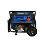 Generador Eléctrico Hyundai Gasolina 8,1 kVA partida eléctrica trifásico abierto con ruedas