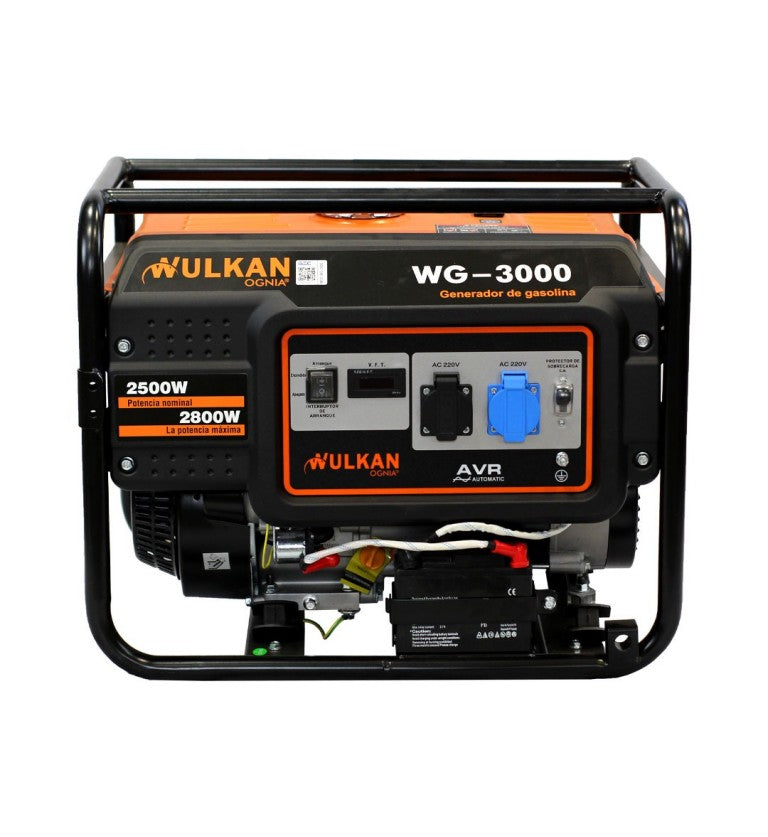 Generador Electrico Gasolina 2,8KVA - Partida eléctrica - Wulkan
