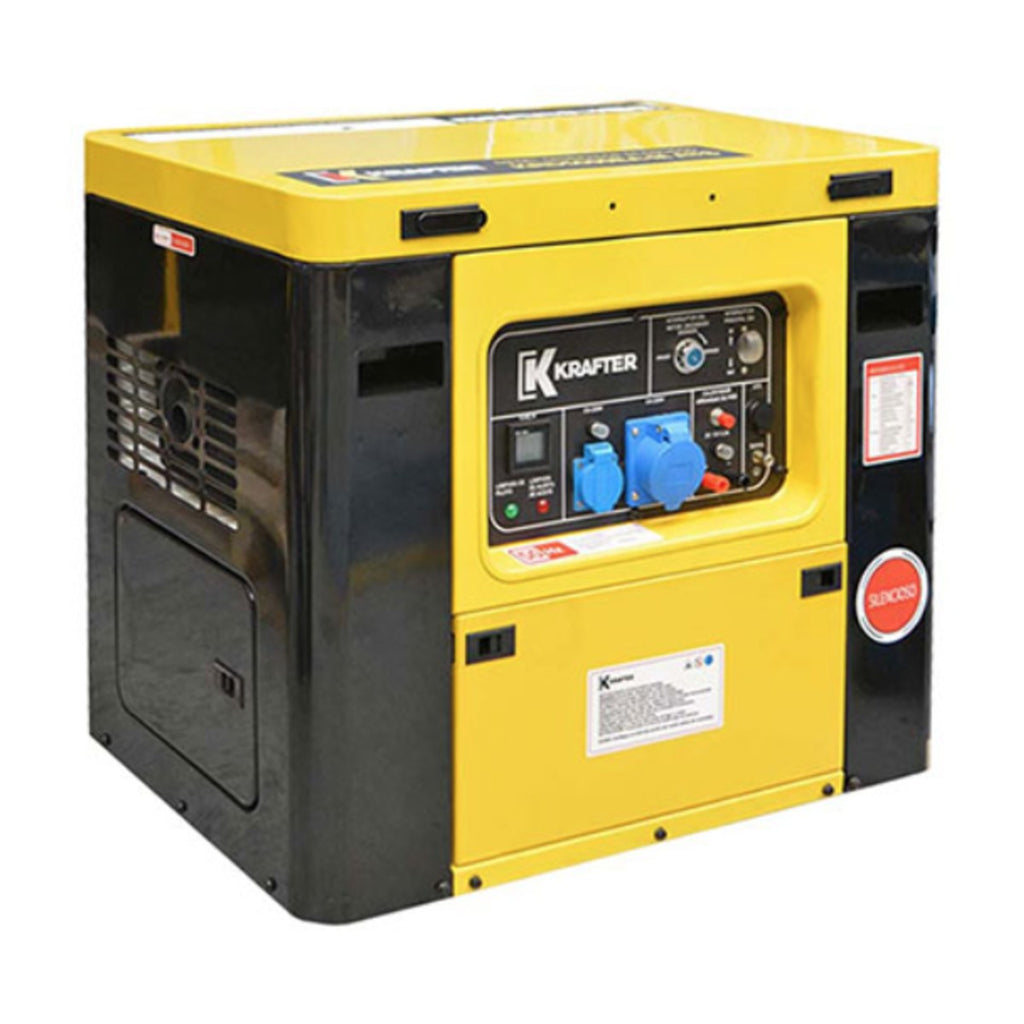Generador Insonorizado Diésel 6,5 kVA + ATS | Krafter