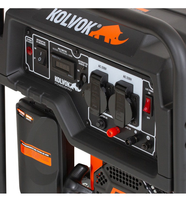Generador Monofasico Abierto Gasolina GO22G - 2,2kVA - Kolvok