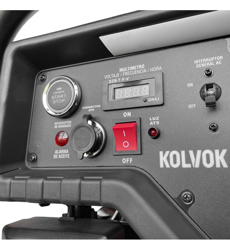 Generador Monofasico Abierto Gasolina GO70GTA- 6,5kVA - Kolvok