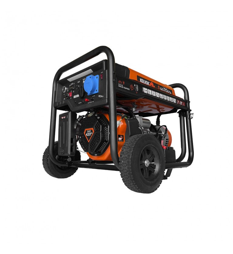 Generador Monofasico Abierto Gasolina GO70GTA- 6,5kVA - Kolvok
