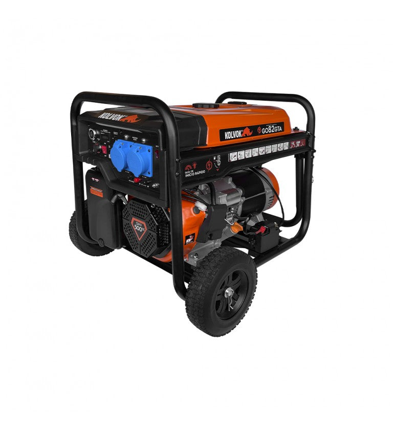 Generador Monofasico Abierto Gasolina GO82GTA - 8,5kVA - Kolvok
