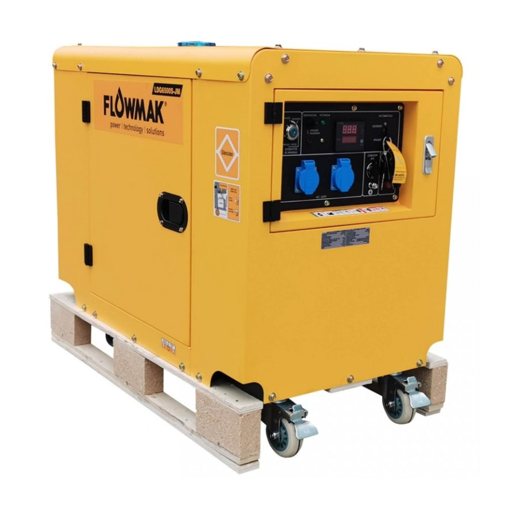 Generador Monofasico Diesel Partida Electrica 5,5 Kva + ATS - Flowmak