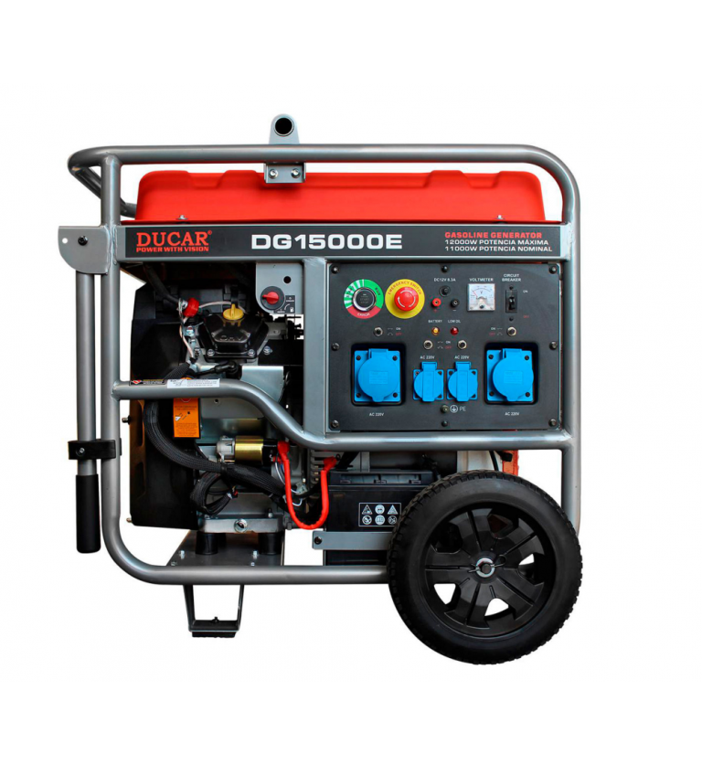 Generador Trifasico Gasolina - 11Kva - Partida Electrica - Ducar