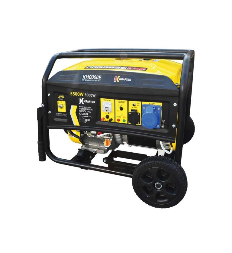 Generador eléctrico a gasolina 7,5 KVA con ATS - Krafter