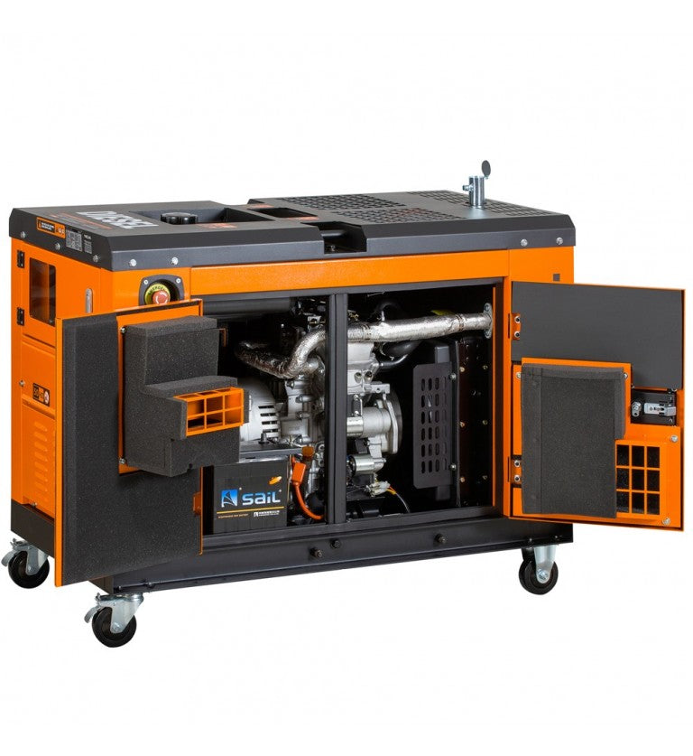 Generador eléctrico insonorizado - monofásico - diesel - GS12D - 10KVA - Kolvok
