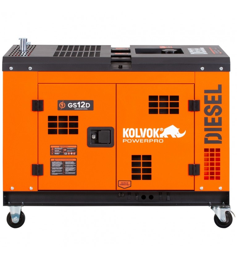Generador eléctrico insonorizado - monofásico - diesel - GS12D - 10KVA - Kolvok
