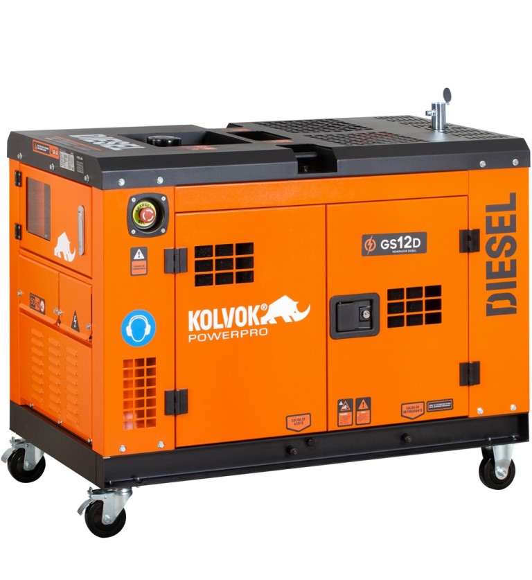 Generador eléctrico insonorizado - monofásico - diesel - GS12D - 10KVA - Kolvok