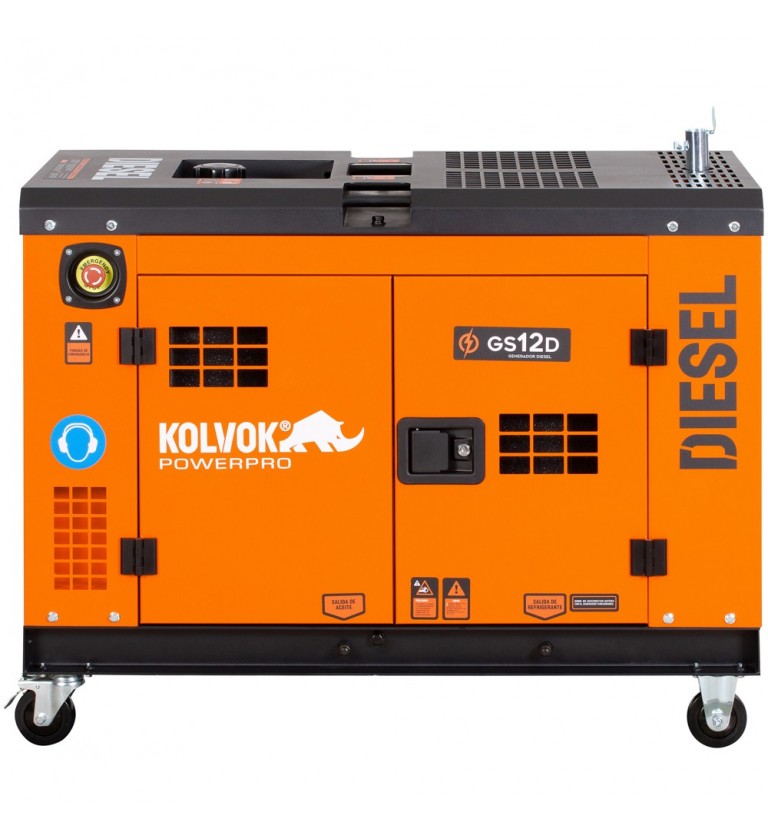 Generador eléctrico insonorizado - monofásico - diesel - GS12D - 10KVA - Kolvok