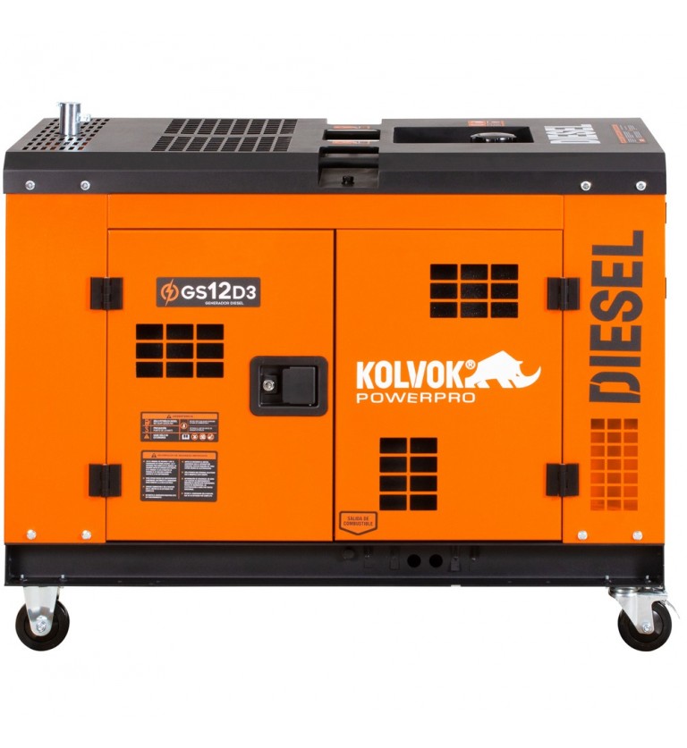 Generador eléctrico insonorizado - trifásico - diésel - GS12D3 - 12KVA - Kolvok