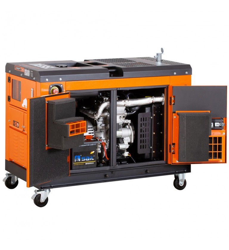 Generador eléctrico insonorizado - trifásico - diésel - GS12D3 - 12KVA - Kolvok