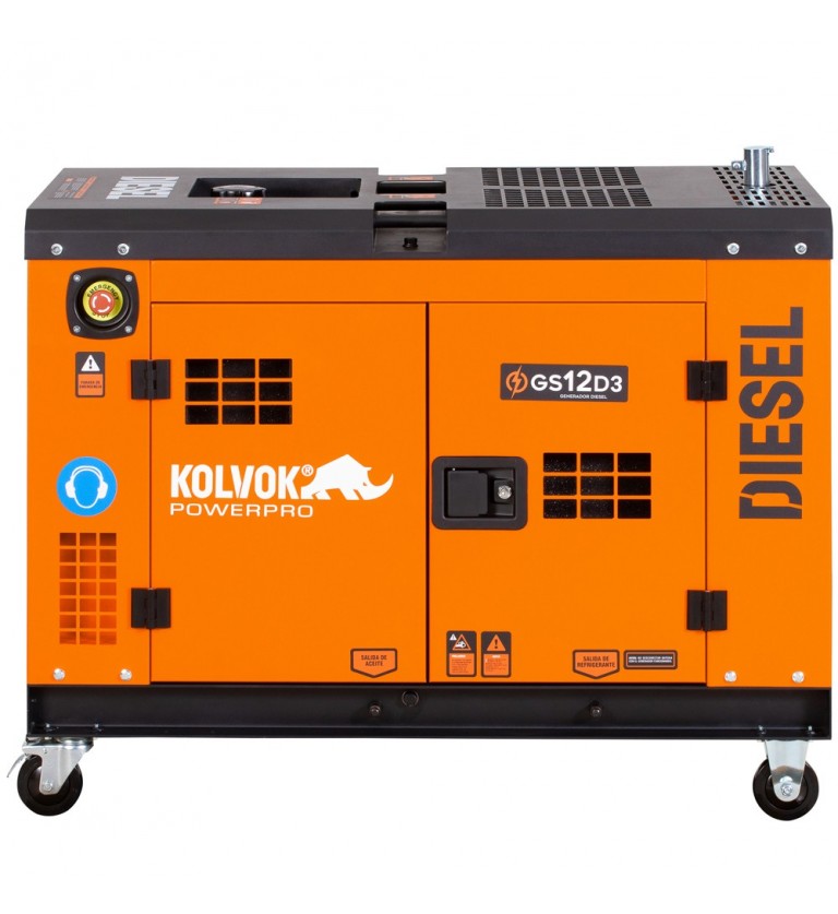 Generador eléctrico insonorizado - trifásico - diésel - GS12D3 - 12KVA - Kolvok