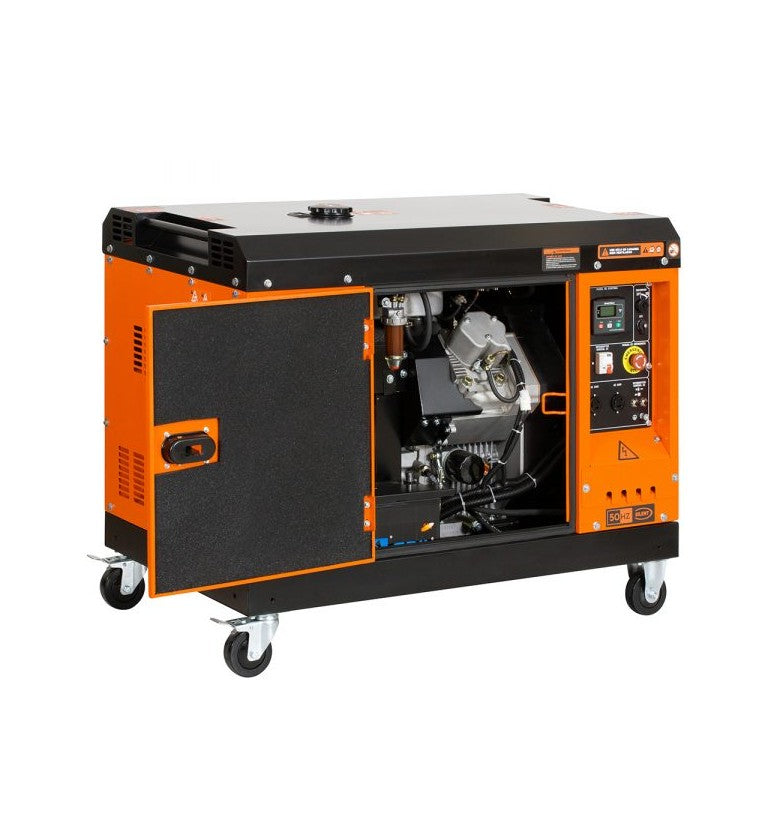 Generador eléctrico insonorizado monofásico diésel GS1200D - 12kVA - Kolvok