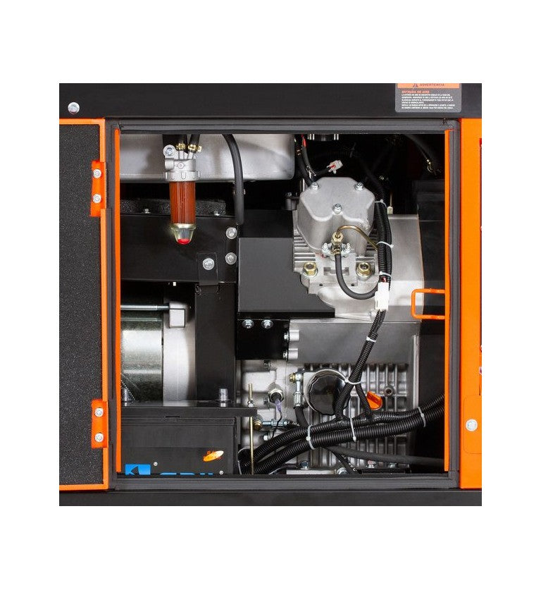 Generador eléctrico insonorizado monofásico diésel GS1200D - 12kVA - Kolvok