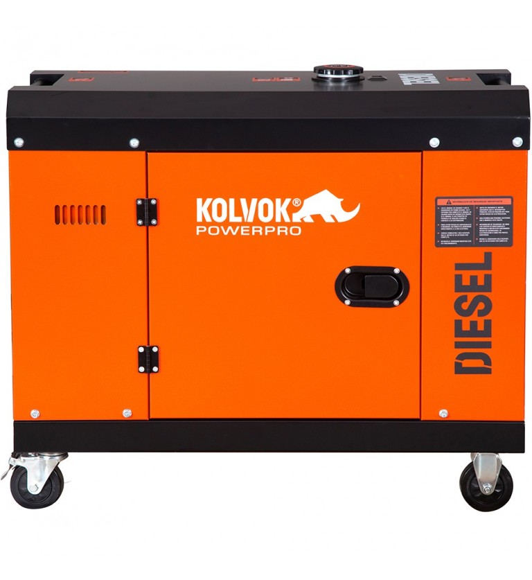 Generador eléctrico insonorizado monofásico diésel GS700D - 5,5KVA - Kolvok