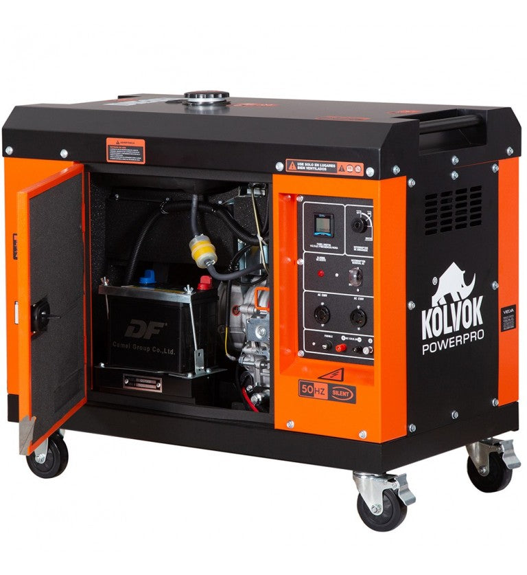 Generador eléctrico insonorizado monofásico diésel GS700D - 5,5KVA - Kolvok