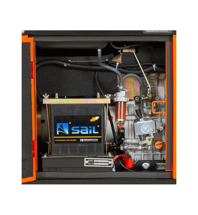 Generador eléctrico insonorizado monofásico diésel GS850D - 6,5kVA - Kolvok