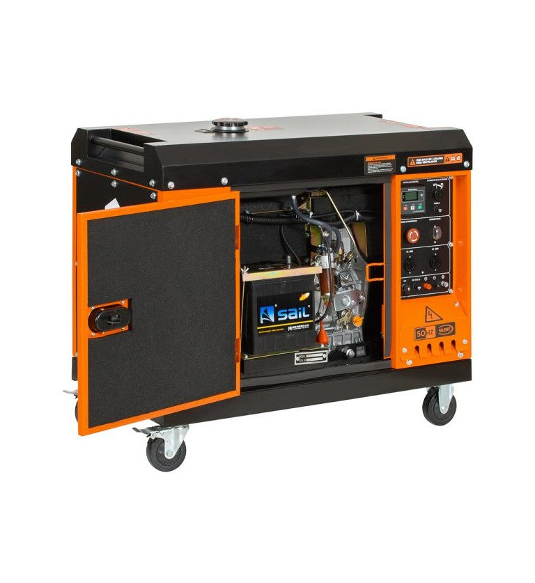 Generador eléctrico insonorizado monofásico diésel GS850D - 6,5kVA - Kolvok