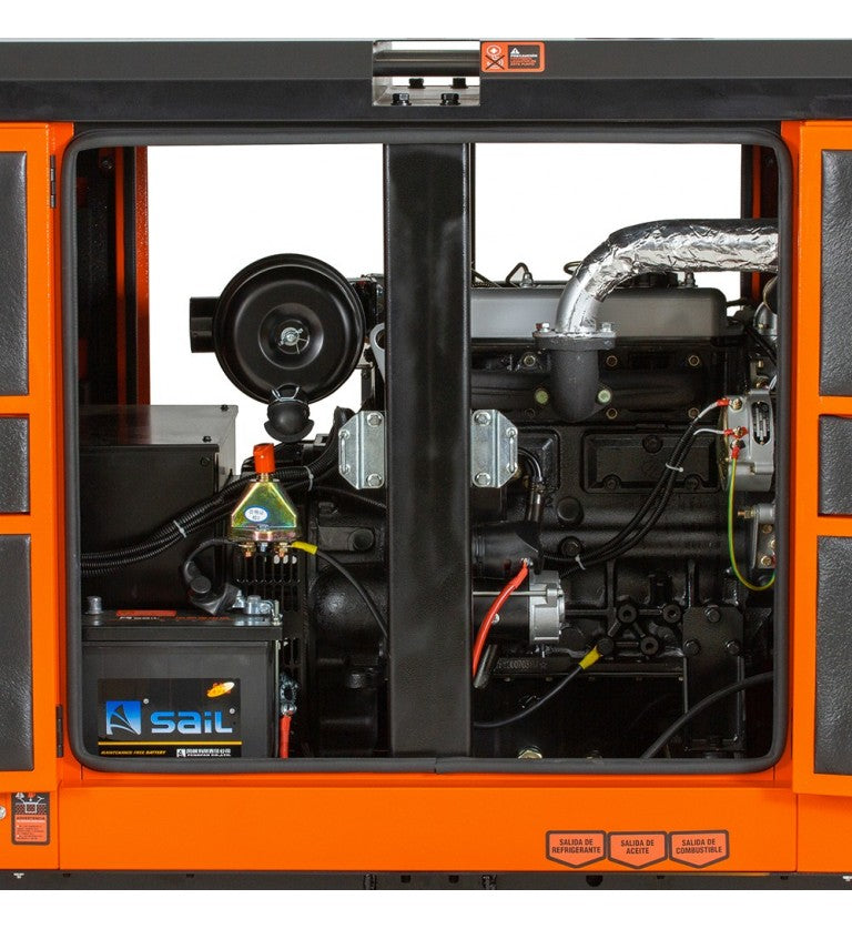 Generador eléctrico insonorizado monofásico diésel GSS14D - 12kVA - uso continuo - Kolvok