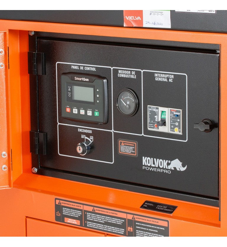 Generador eléctrico insonorizado monofásico diésel GSS18D - 18kVA - Kolvok
