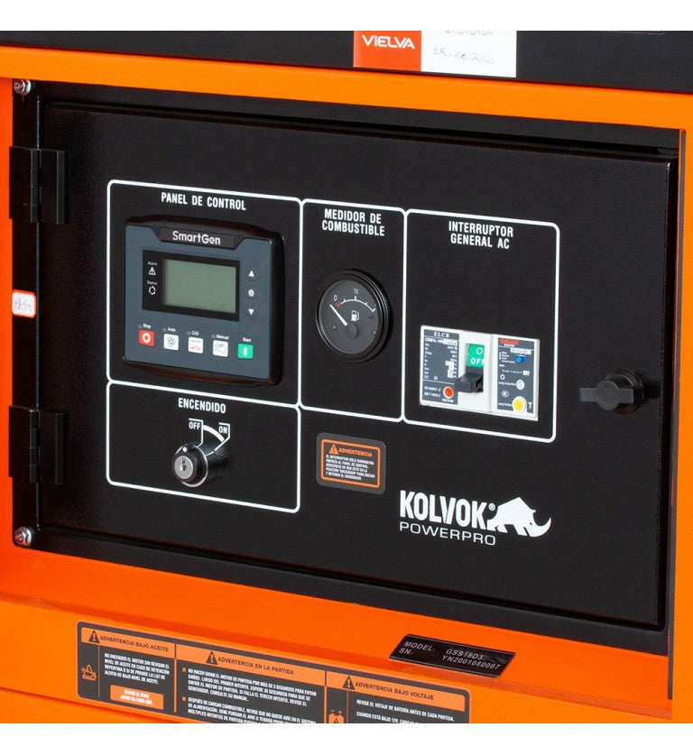 Generador eléctrico insonorizado trifásico diésel - uso continuo - GSS18D3 - 18kVA - Kolvok