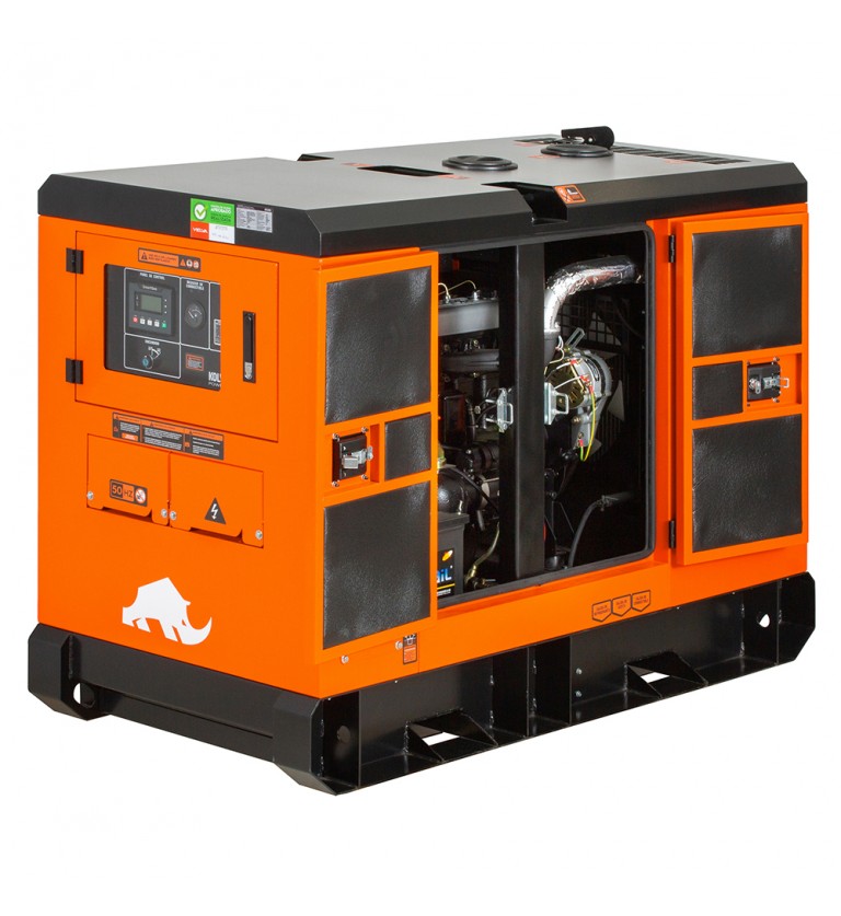 Generador eléctrico insonorizado trifásico diésel - uso continuo - GSS18D3 - 18kVA - Kolvok