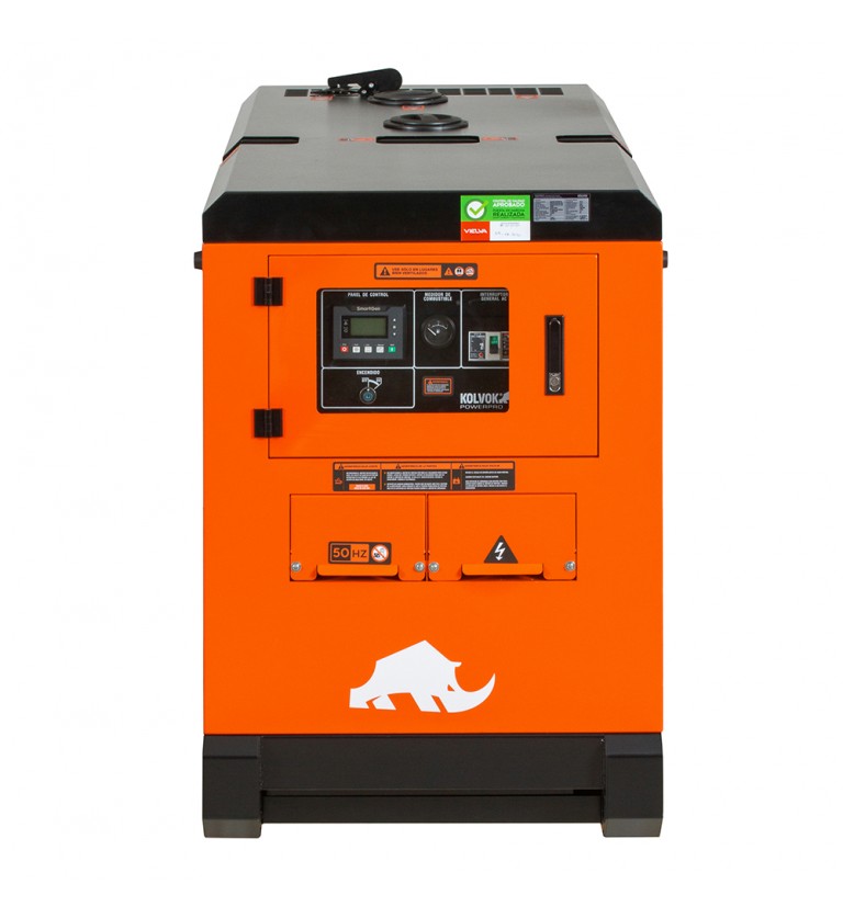 Generador eléctrico insonorizado trifásico diésel - uso continuo - GSS18D3 - 18kVA - Kolvok