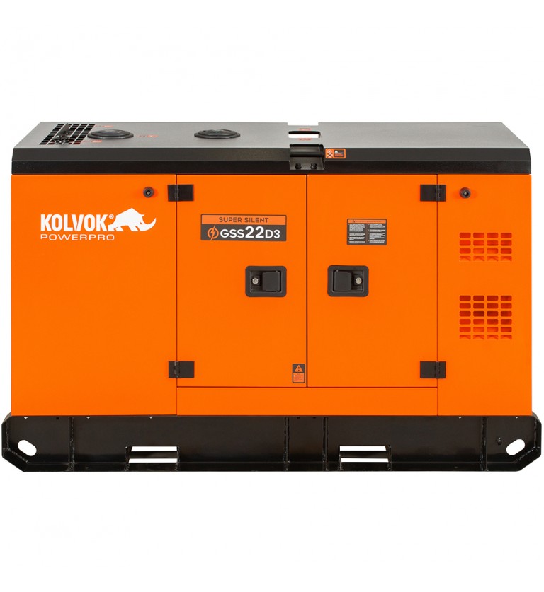 Generador eléctrico insonorizado trifásico diésel GSS22D3 - 22kVA - Kolvok