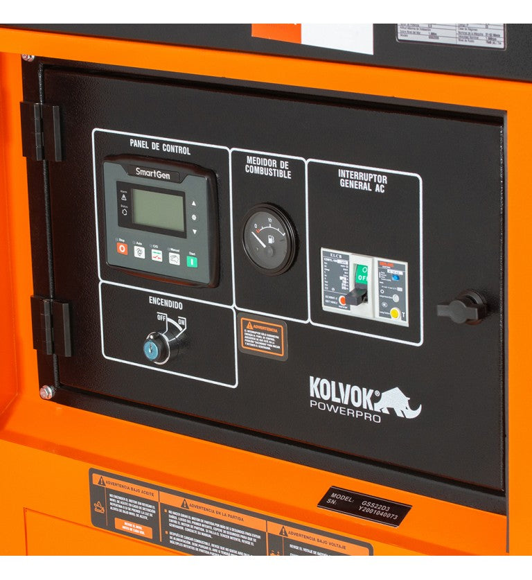 Generador eléctrico insonorizado trifásico diésel GSS22D3 - 22kVA - Kolvok