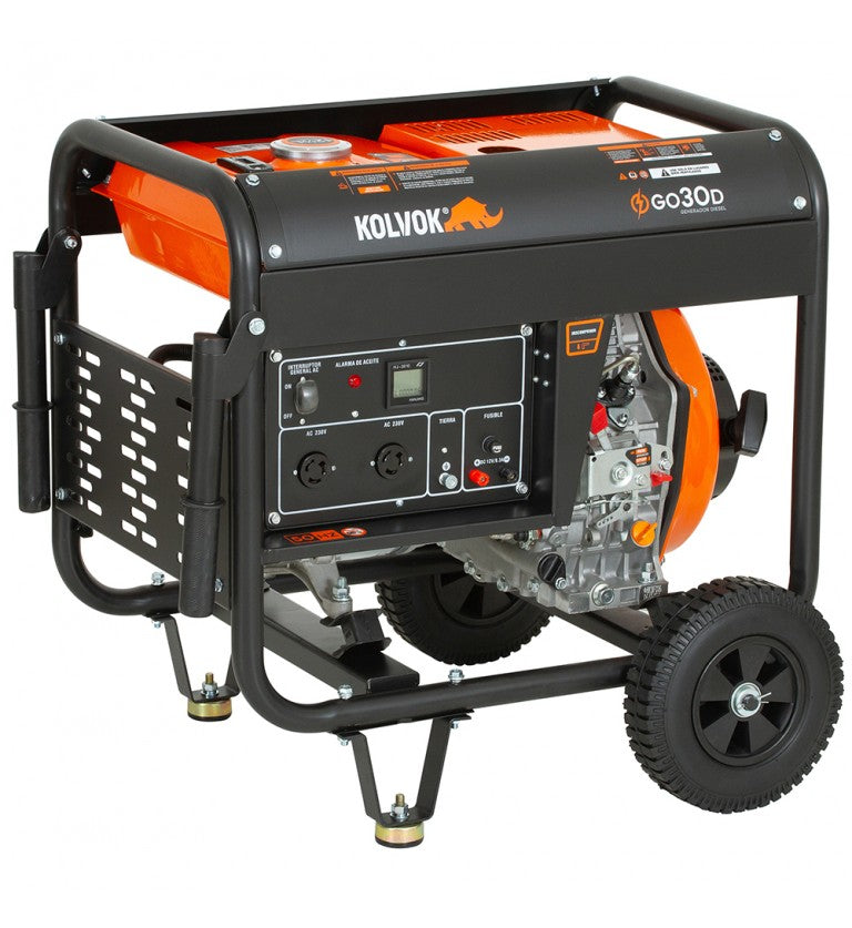 Generador eléctrico monofásico GO30D 3KVA diésel - Kolvok