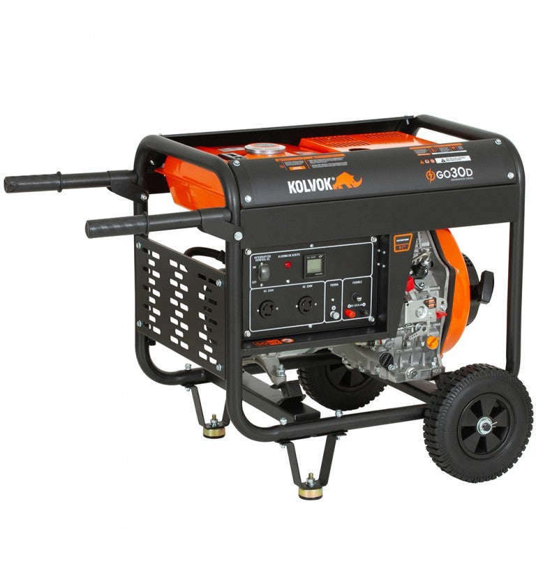 Generador eléctrico monofásico GO30D 3KVA diésel - Kolvok